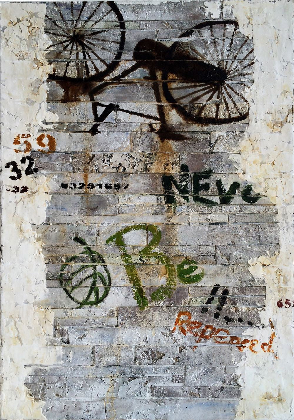 Bike Graffiti Wall Décor