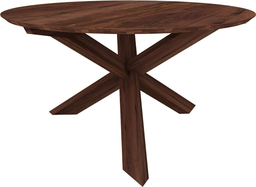 Walnut Circle Dining Table