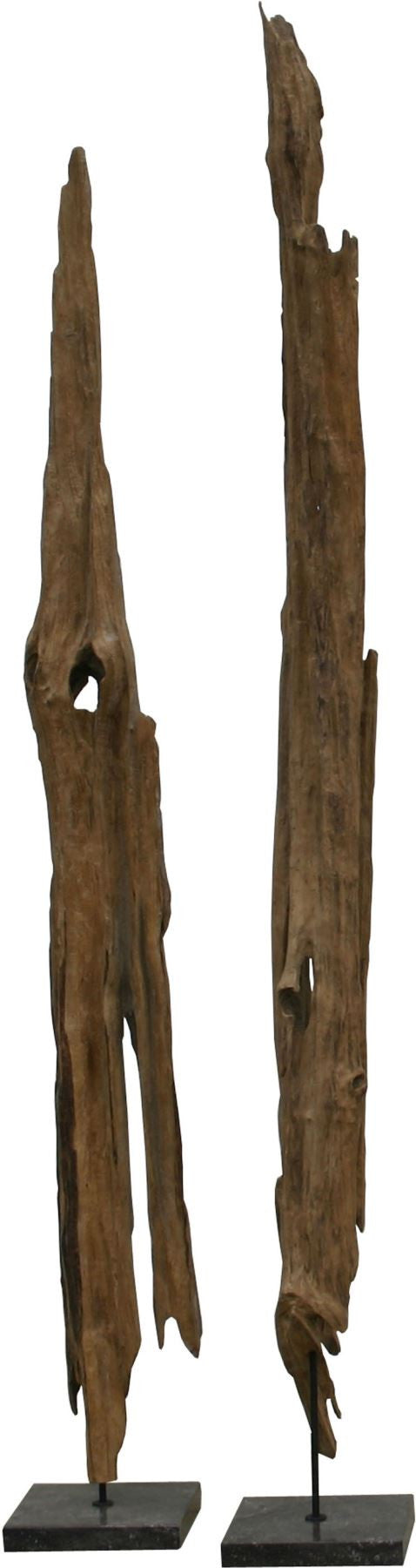 Drift Wood Art On Rough Marble Base