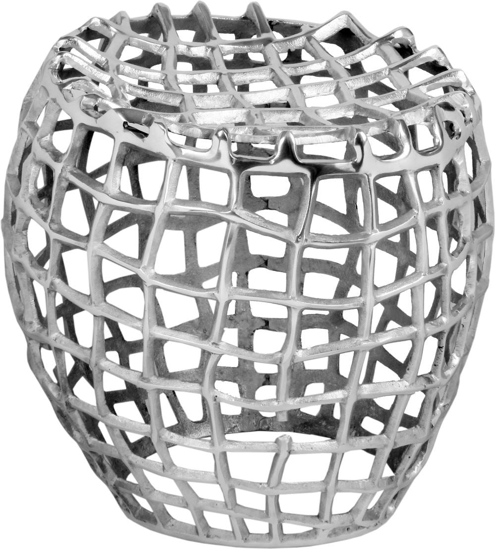 Birdcage Stool Silver