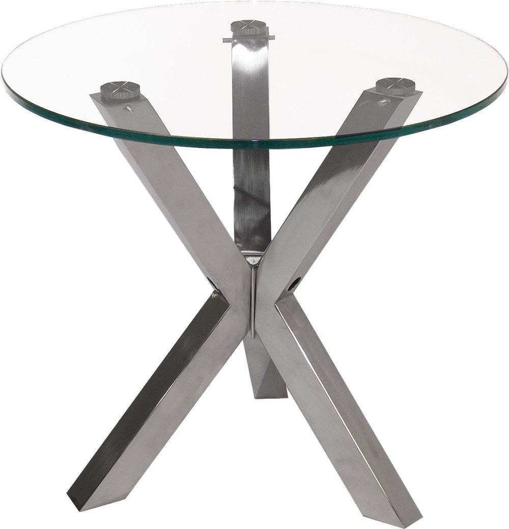 Redondo End Table Glass