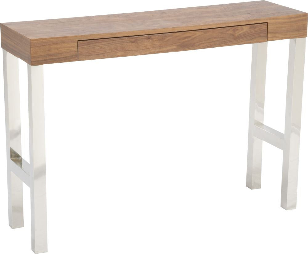 Tura Console Table 2 Drw Walnut