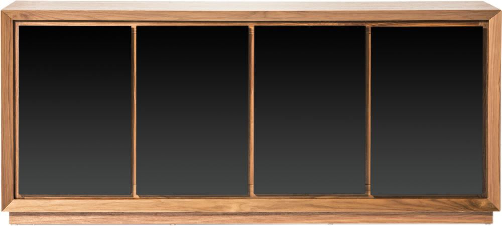 Lagarno Sideboard Walnut W/Glass Top