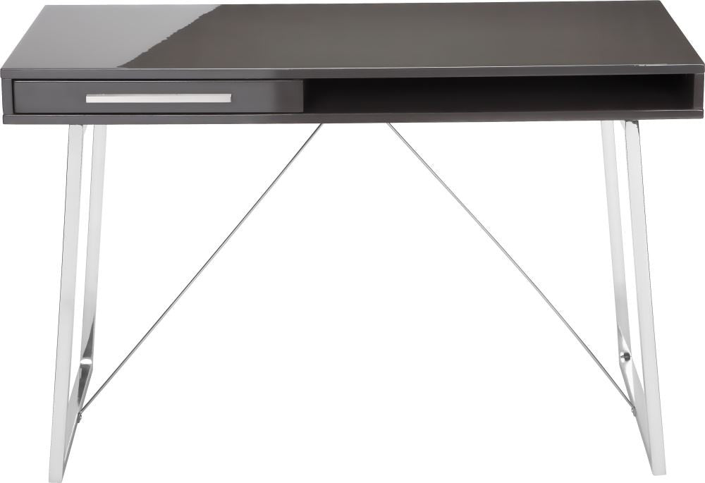 Savina Desk Grey Lacquer