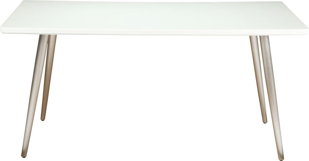 Pampa Dining Table White Glass