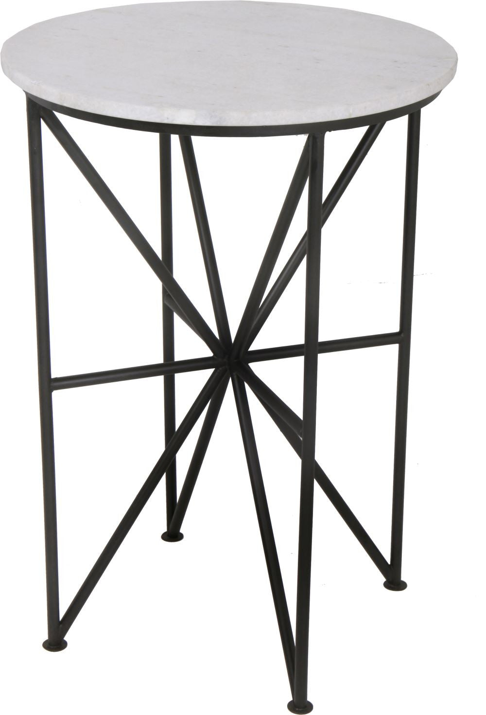 Quadrant Glass Accent Table Black