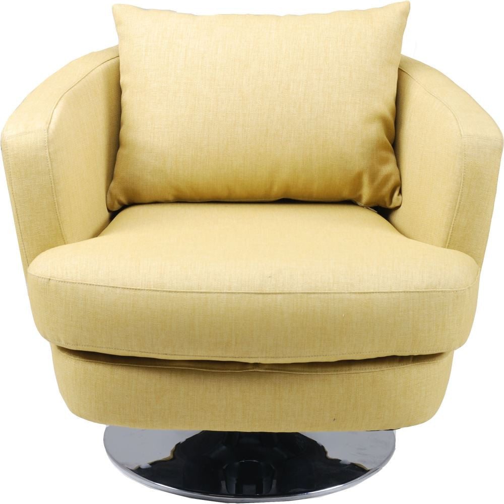 Penny Fabric Swivel Chair Lime