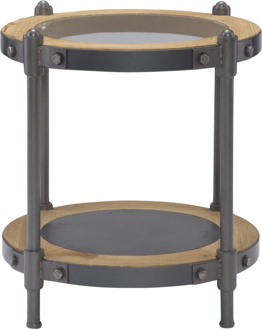 Port End Table With Glass