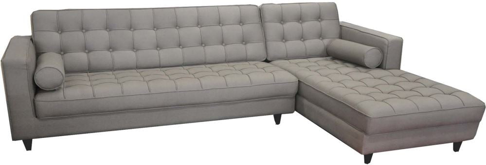 Romano Sectional Light Grey Right