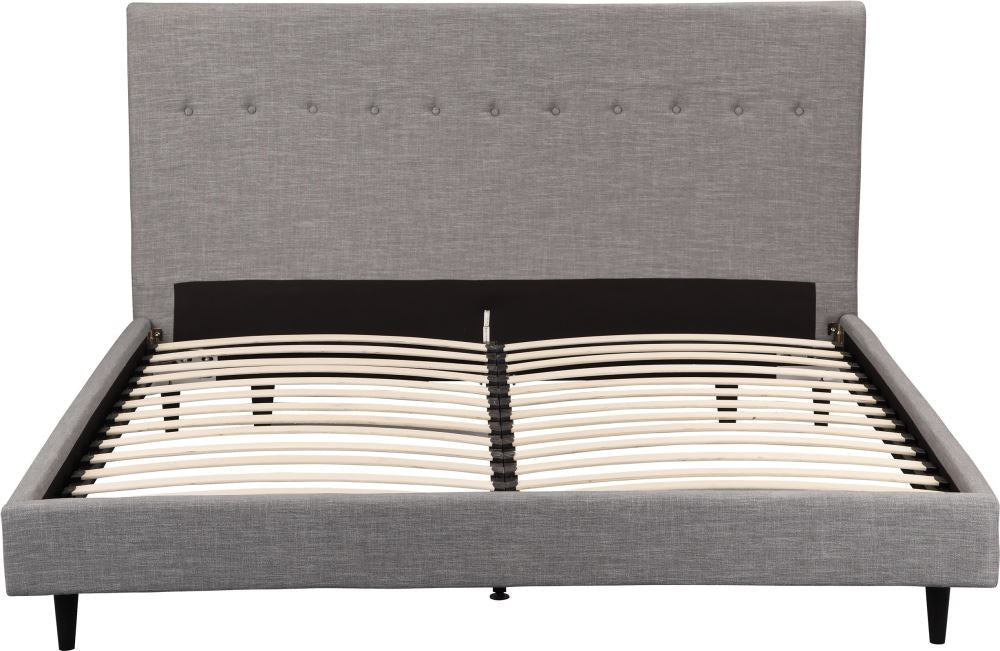 Burgio Bed King - Light Grey