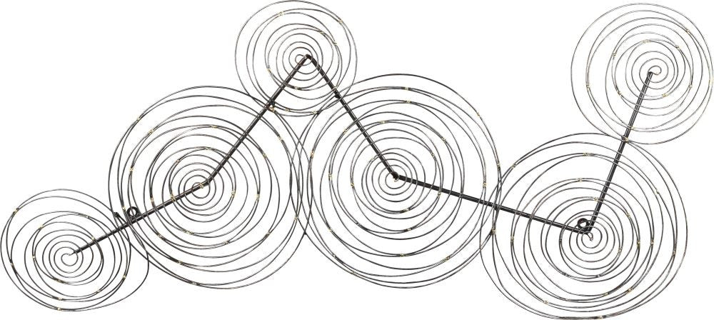 Spiral Streak Black Wall Décor