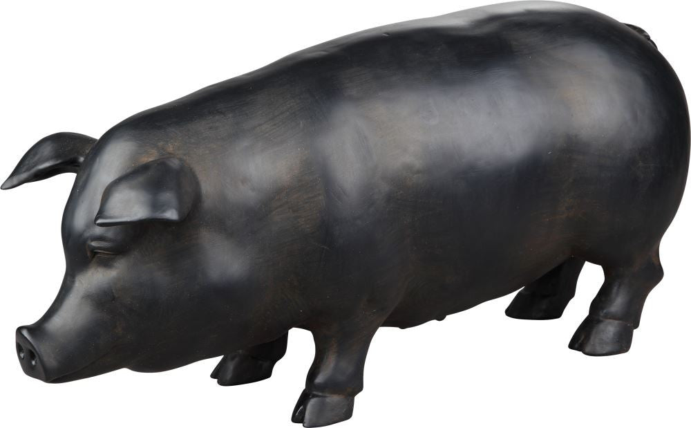 Swine Scuplture Black