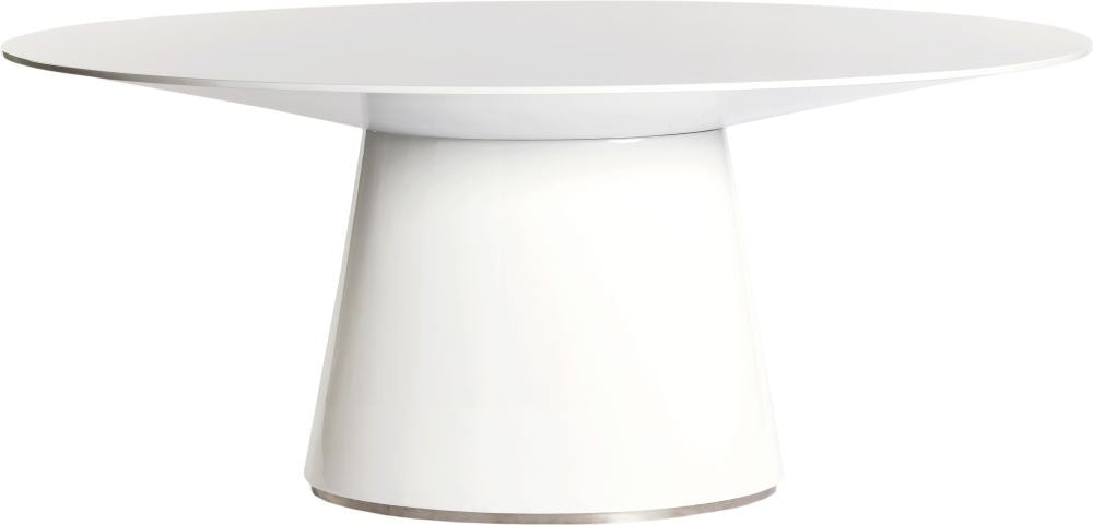 Otago Oval Dining Table White