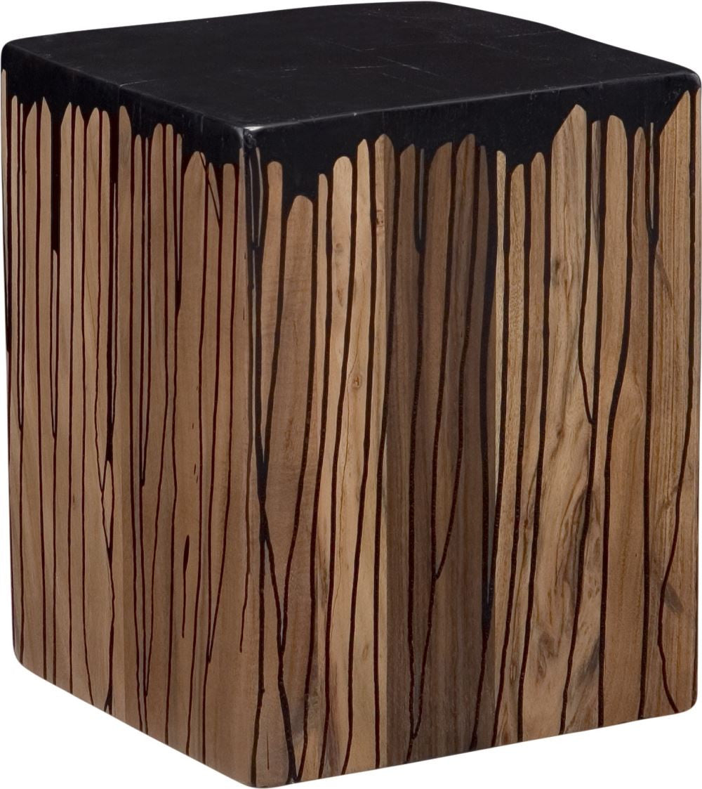 Slice Square Stool Black