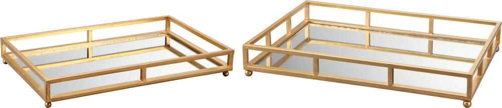 Grid Tray Rectangle Set Of 2