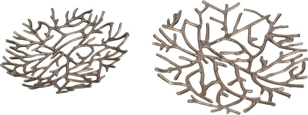 Twig Platter Silver Set Of Two