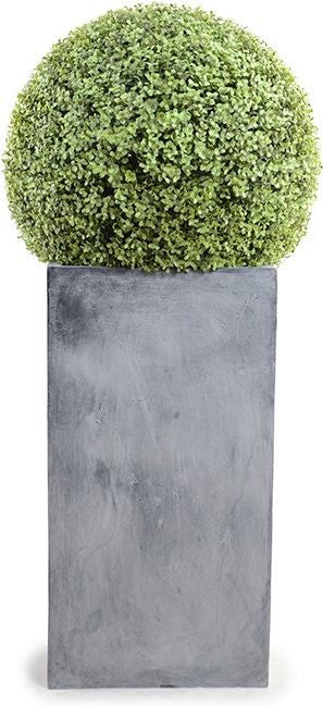15" Boxwood Ball On Column