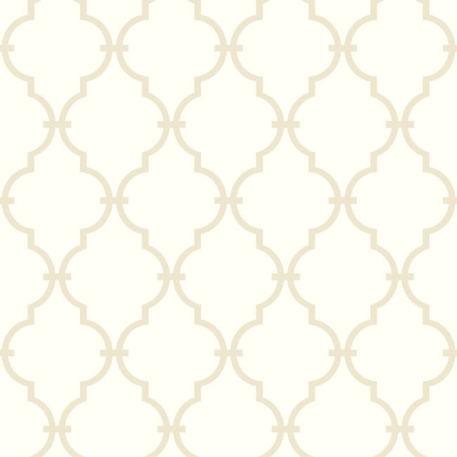 York AB2042 Black & White Modern Trellis Wallpaper