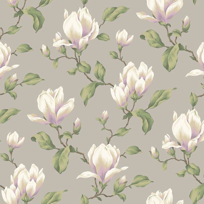 York AK7424 Ashford House Blooms Magnolia Branch Wallpaper