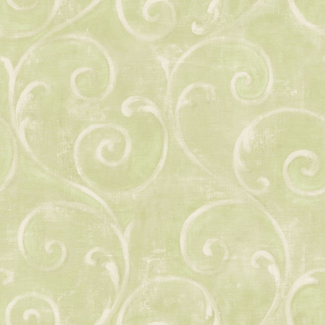 York AM8684 American Classics Textured Scroll Wallpaper