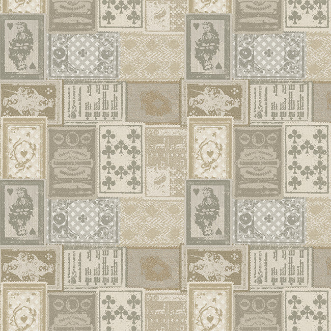 York AM8725 American Classics Eclectic Patchwork Wallpaper