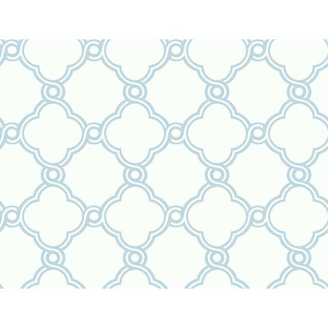 York AP7492 Blue Book Open Trellis Wallpaper