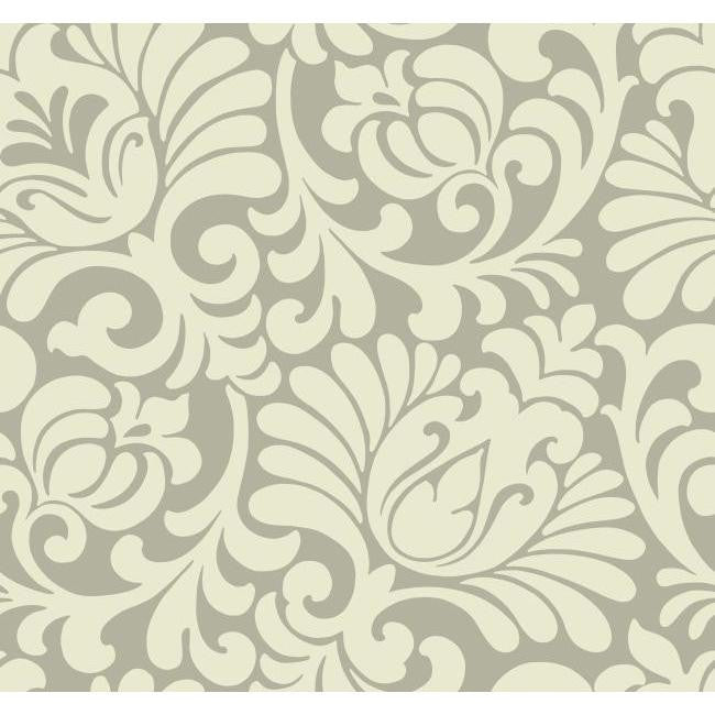 York AP7497 Beige Book Tulip Damask Wallpaper