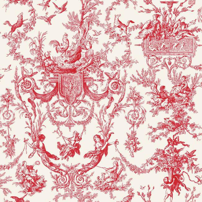 York AT4238 Ashford House Toiles Old World Toile Wallpaper