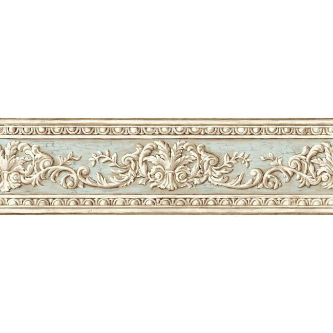 York Wallpaper AZ5167BD Border Book Arch Fan Border