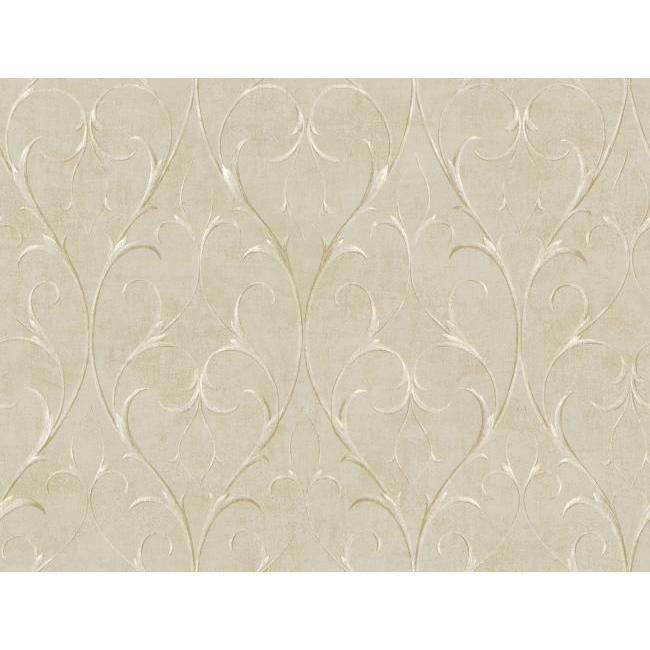 York BD9182 Damask Resource Delicate Scroll Wallpaper