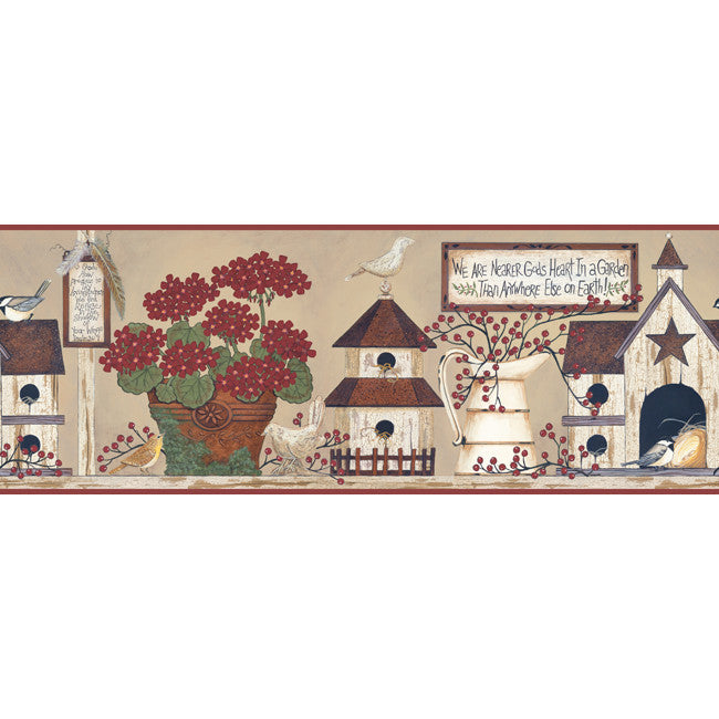 York Wallpaper BG1605BD Border Portfolio II Inspirational Garden Border