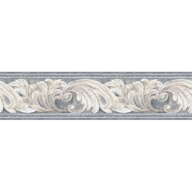 York Wallpaper BG1702BD Border Portfolio II Architectural Scroll Border