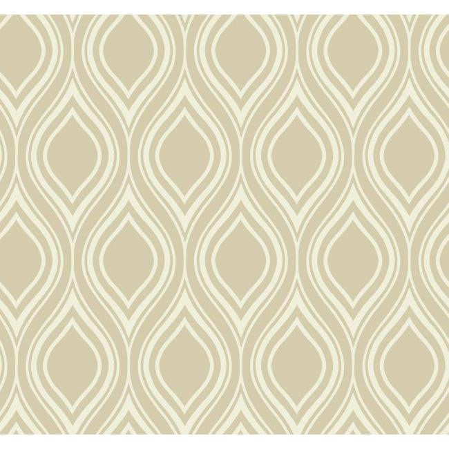 York BL0328 Beige Book Ogee Wallpaper
