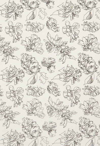 FSchumacher Fabric BLOSSOM-BLACK Blossom Black