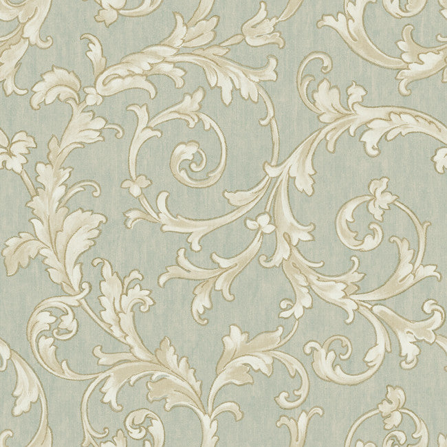 York BQ3818 Saint Augustine Embroidered Scroll Wallpaper
