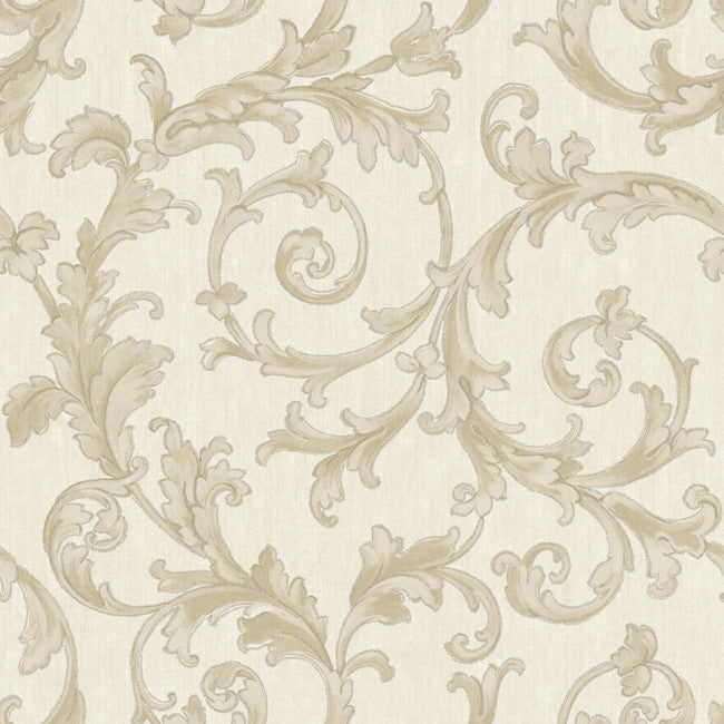 York BQ3820 Saint Augustine Embroidered Scroll Wallpaper