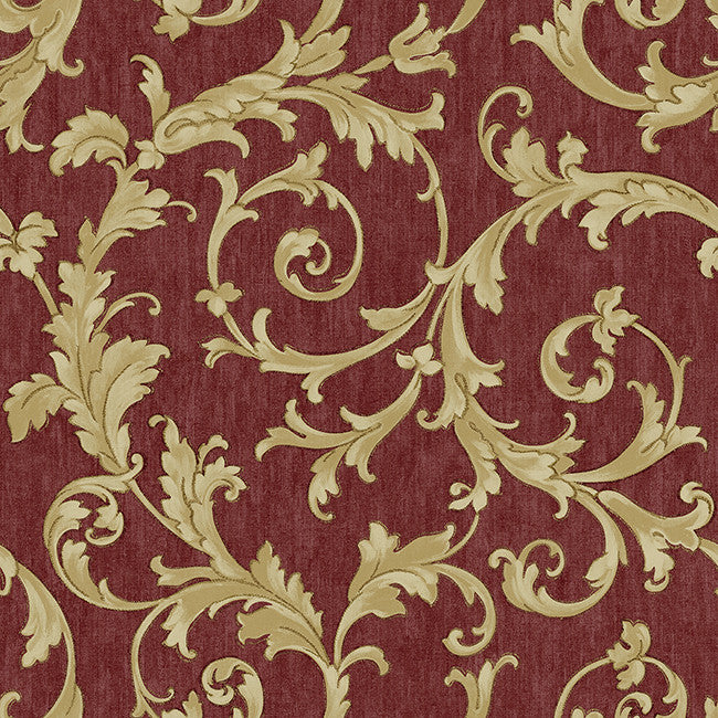 York BQ3822 Saint Augustine Embroidered Scroll Wallpaper