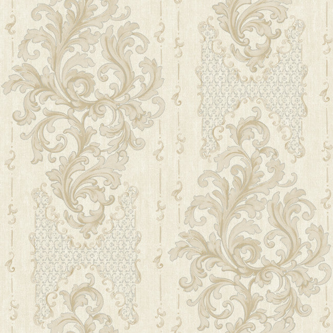 York BQ3829 Saint Augustine Embroidered Damask Wallpaper