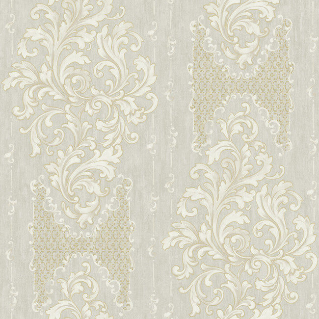 York BQ3830 Saint Augustine Embroidered Damask Wallpaper
