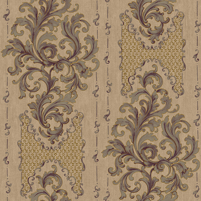 York BQ3832 Saint Augustine Embroidered Damask Wallpaper