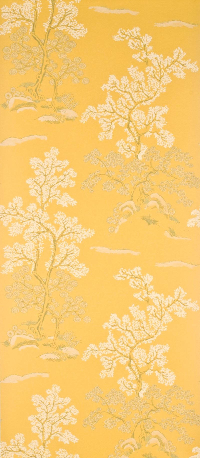 G P & J Baker Wallpaper BW45001.2 Oriental Tree Yellow