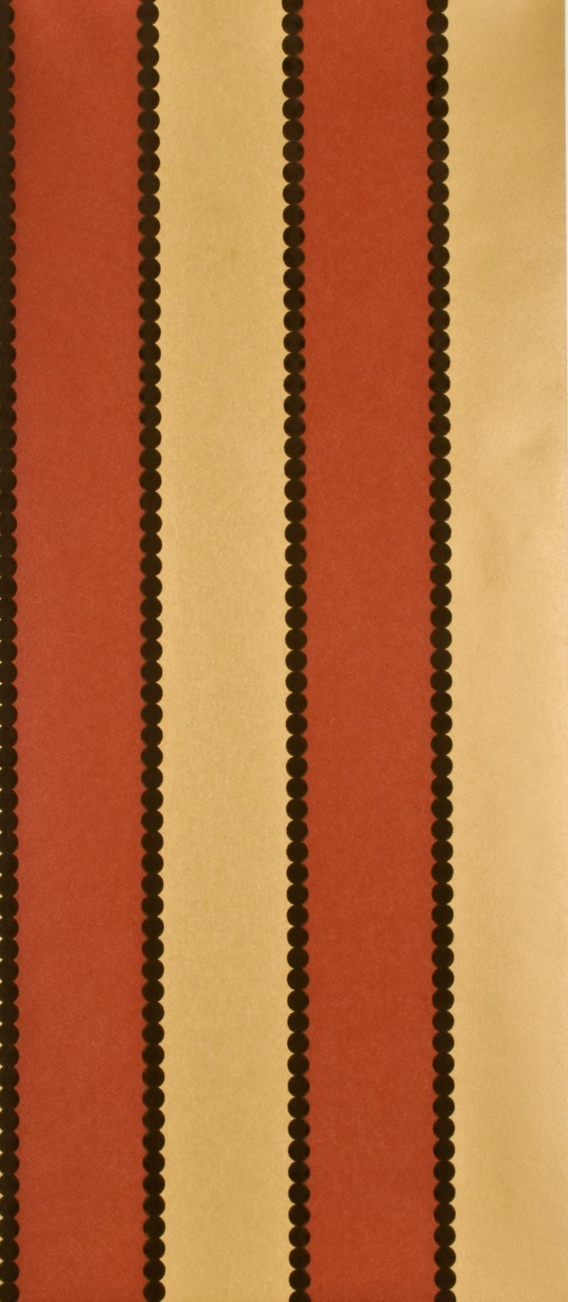 G P & J Baker Wallpaper BW45003.1 Valentino Stripe Flock Red/Gold