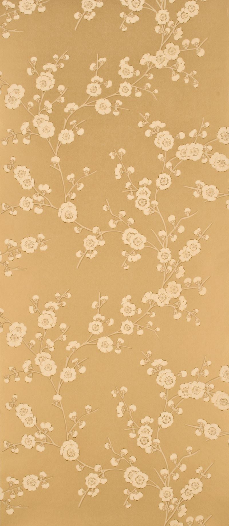 G P & J Baker Wallpaper BW45008.2 Blossom Effects Old Gold