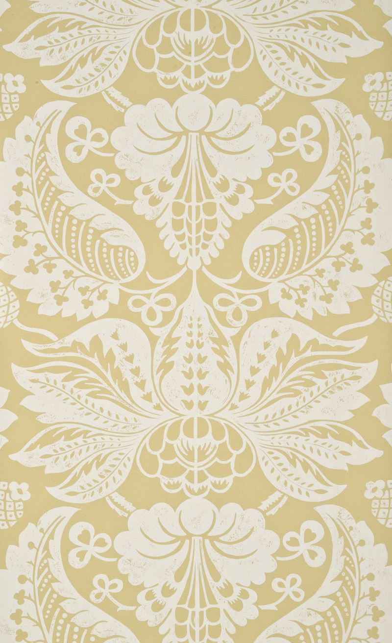 G P & J Baker Wallpaper BW45017.3 Perandor Damask Mimosa