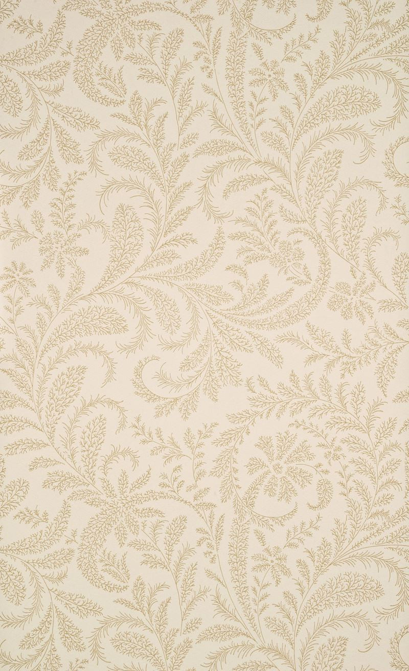 G P & J Baker Wallpaper BW45018.1 Willow Fern Ivory/Stone