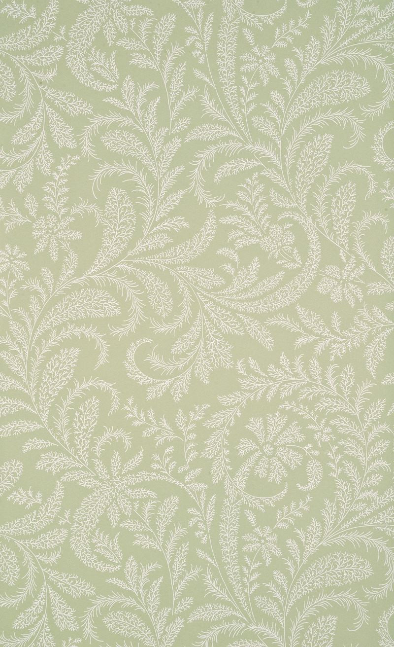 G P & J Baker Wallpaper BW45018.5 Willow Fern Leaf/Ivory