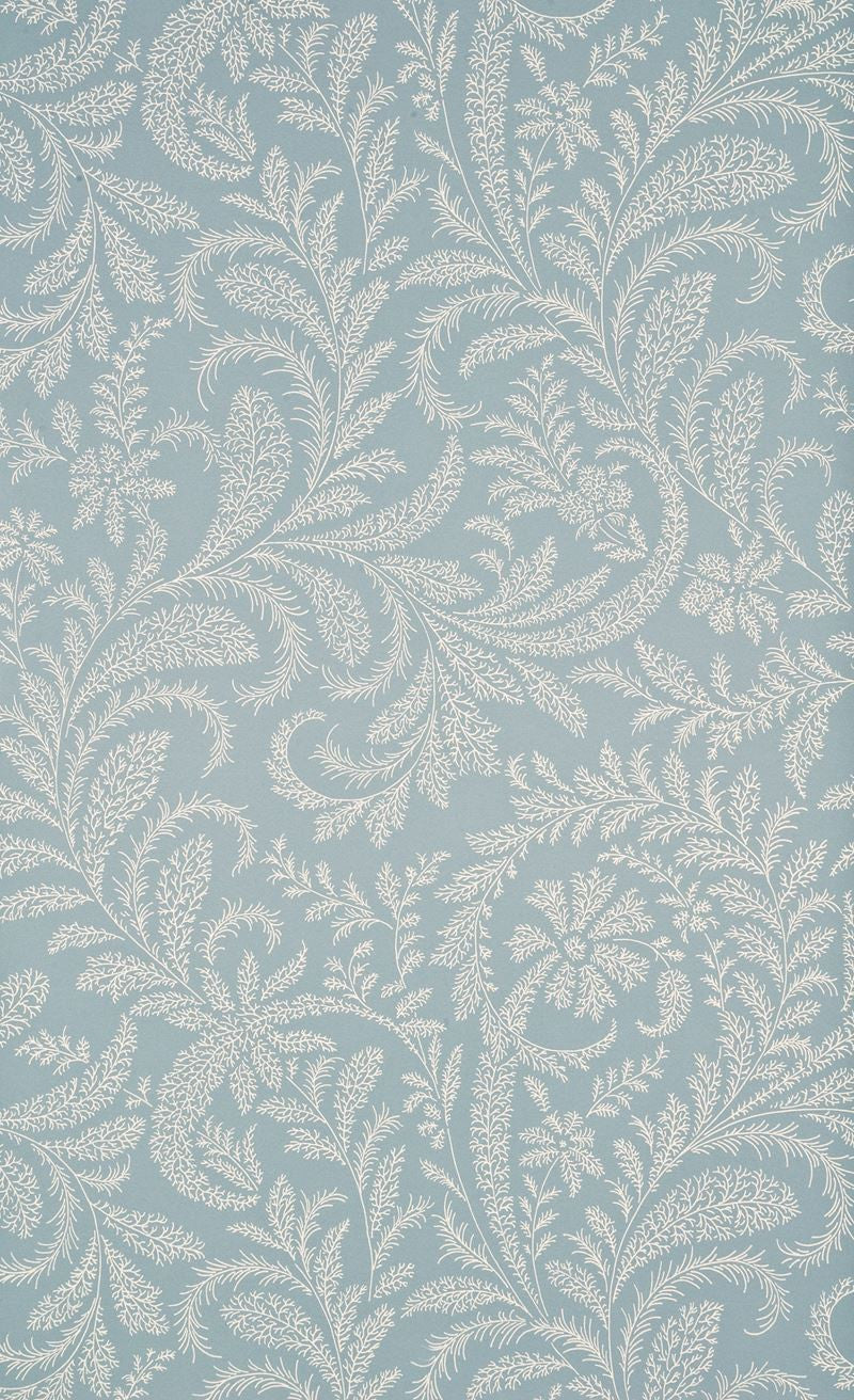 G P & J Baker Wallpaper BW45018.6 Willow Fern Delft/Ivory