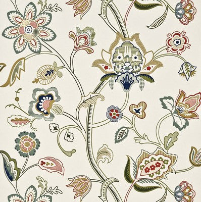 G P & J Baker Wallpaper BW45030.2 Holcott Cream/Multi