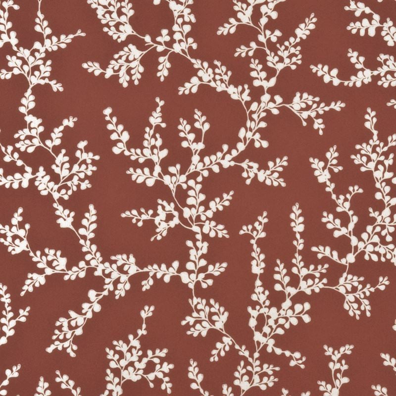 G P & J Baker Wallpaper BW45037.6 Shadow Fern Lacquer Red