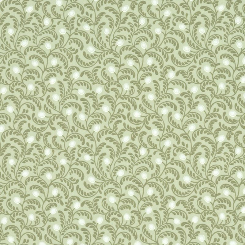 G P & J Baker Wallpaper BW45038.8 Myrtle Celery/Ivory